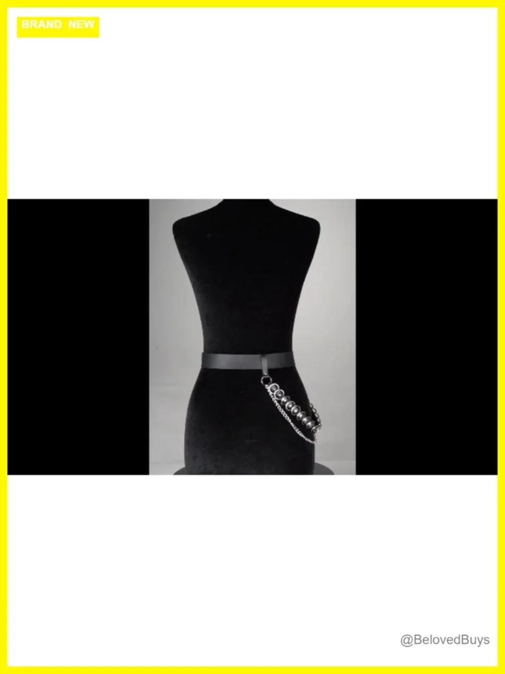 Women's Punk Chain Belt Faux Leather Gothic Streetwear Accessories